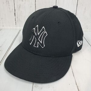 New York Yankees Hat Cap New Era 59Fifty Size 6 5/8 Fitted Black MLB Black Used